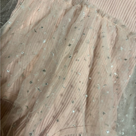 Baby Girls Rib Knit Tulle Onesie Bodysuit - Picture 2 of 2